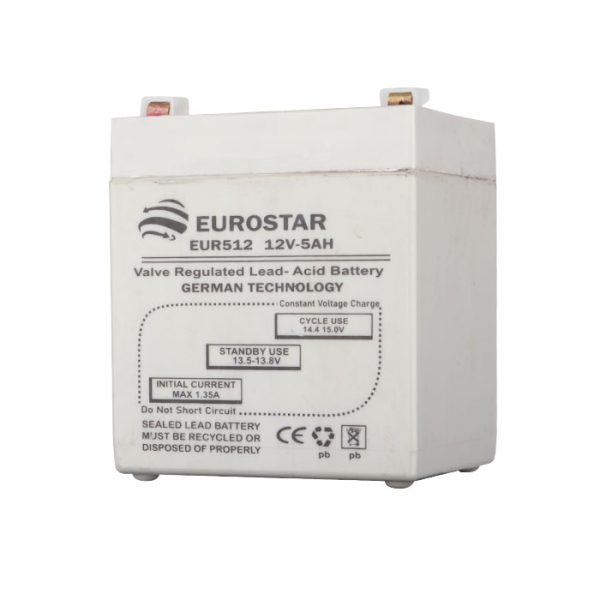 خرید آنلاین باتری 12ولت5 آمپر برند EUROSTAR